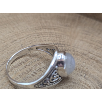 Echt zilveren ring met Maansteen